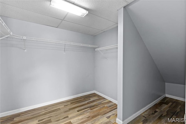 827 Bridgewater Xing, Villa Ridge, MO 63089 - spacious closet with wood finished floors and a paneled ceiling