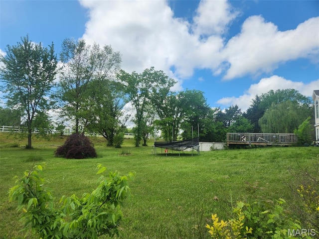 12650 State Highway M, Wright City, MO 63390 - view of green lawn with a trampoline