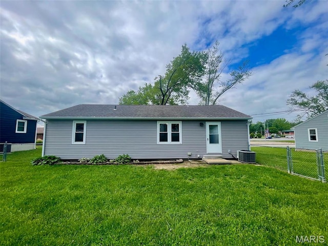 27 Moore St, Farmington, MO 63640 - back of house with central AC