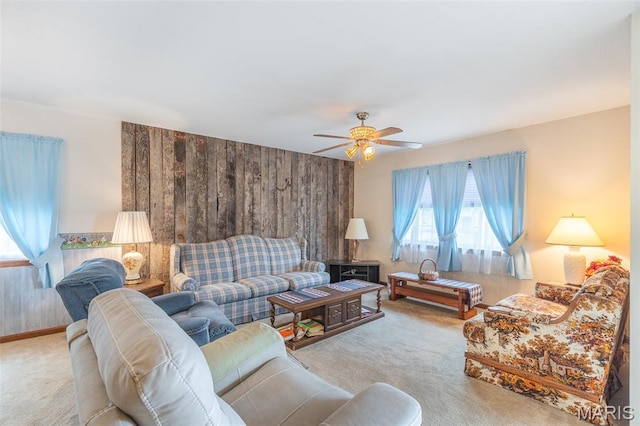 127 Chippewa, Piedmont, MO 63957 - carpeted living area featuring healthy amount of natural light and a ceiling fan