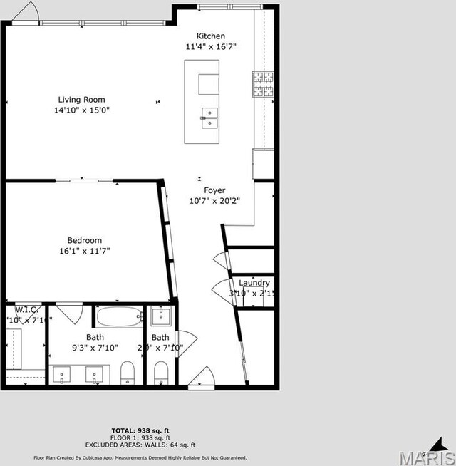 9 N Euclid Ave Unit 303, Saint Louis, MO 63108 - floor plan / room layout