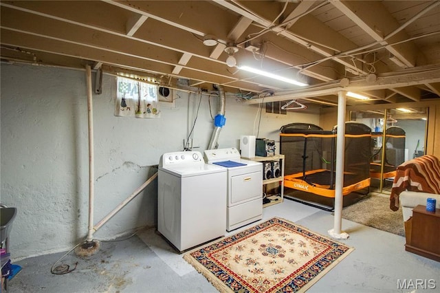 931 Sugarloaf Hill Rd, Dupo, IL 62239 - below grade area featuring independent washer and dryer