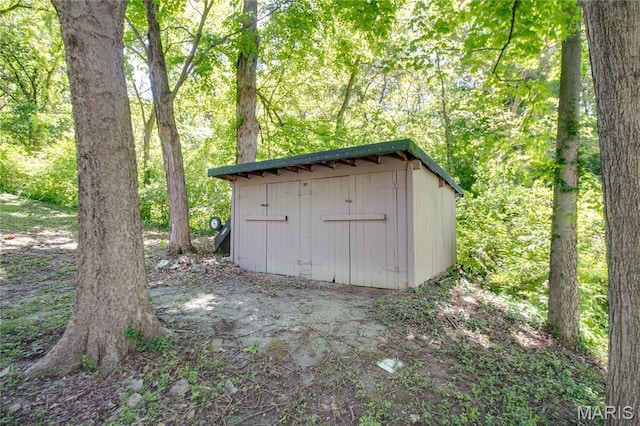 931 Sugarloaf Hill Rd, Dupo, IL 62239 - view of shed with a view of trees