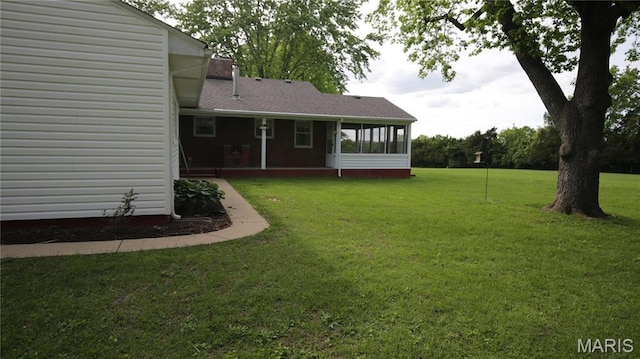 209 Highley Ln, Desloge, MO 63628 - view of green lawn featuring a sunroom