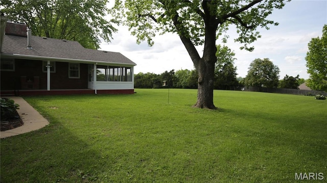 209 Highley Ln, Desloge, MO 63628 - view of grassy yard featuring a sunroom