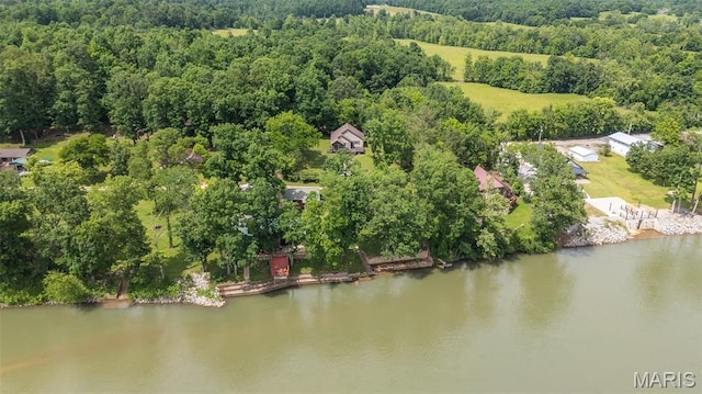 249 Trails End Way, Doniphan, MO 63935 - bird's eye view of a nearby body of water and a heavily wooded area