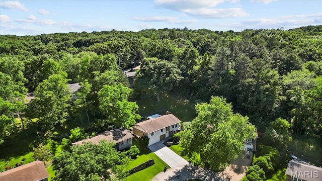 1748 Scenic Meadows Dr, Imperial, MO 63052 - bird's eye view of a heavily wooded area