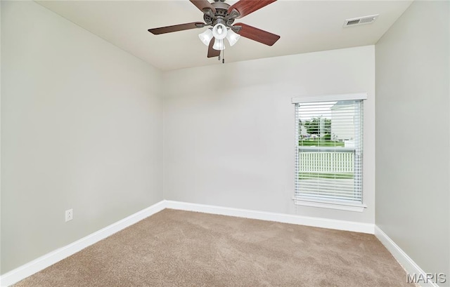 3 Lakeview Pointe Ct, Lake St Louis, MO 63367 - empty room featuring carpet flooring, baseboards, and ceiling fan