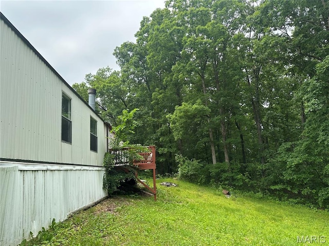 2557 River Bend Rd, Saint Clair, MO 63077 - view of yard with a wooden deck
