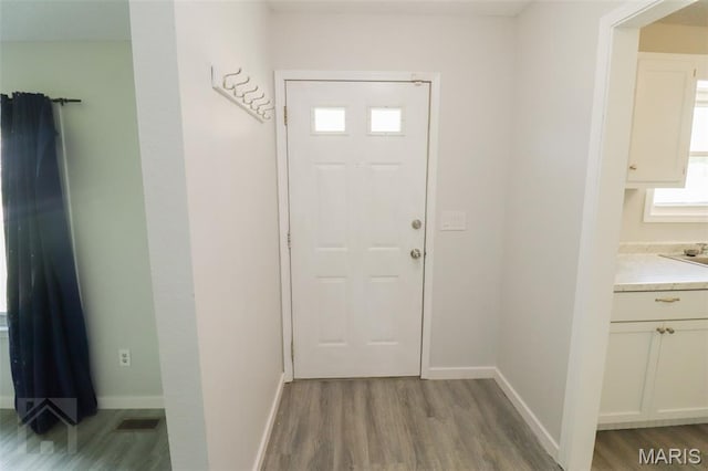 104 Wild Rose Pl, Saint Robert, MO 65584 - foyer featuring wood finished floors and baseboards