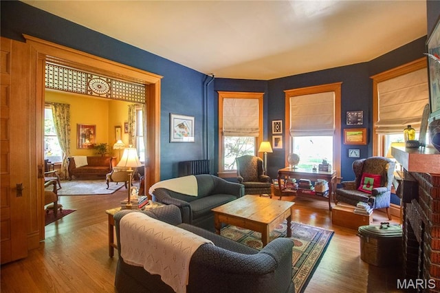 619 E Main St, Carlinville, IL 62626 - living area with wood finished floors
