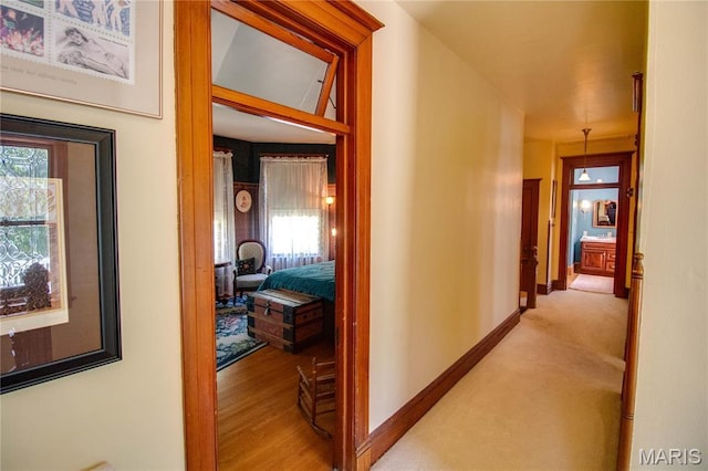 619 E Main St, Carlinville, IL 62626 - hall with baseboards