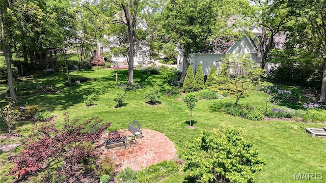 619 E Main St, Carlinville, IL 62626 - view of grassy yard featuring view of wooded area