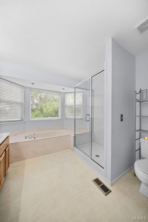 14 Sunderland Ct, Saint Charles, MO 63303 - full bath with a garden tub, a stall shower, toilet, and vanity
