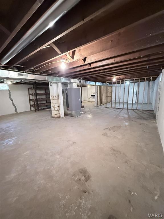 170 E Euclid Ave, Sullivan, MO 63080 - unfinished below grade area with heating unit