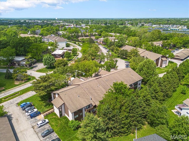 aerial perspective of suburban area