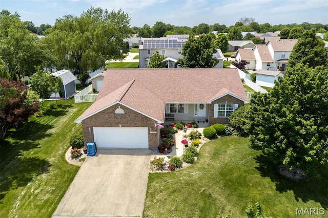 view of subject property