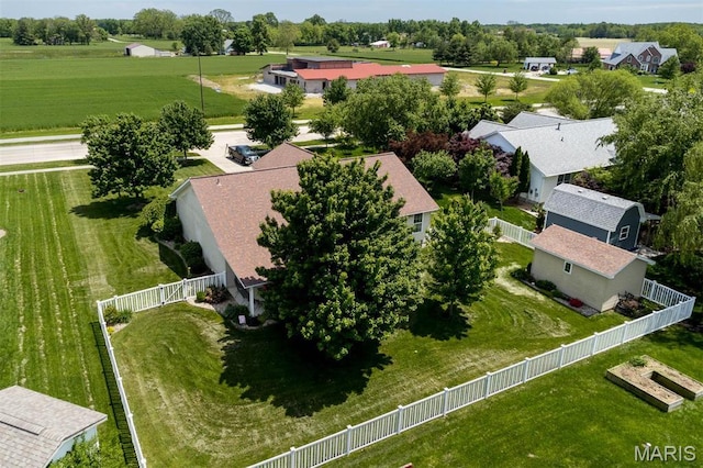 aerial perspective of suburban area
