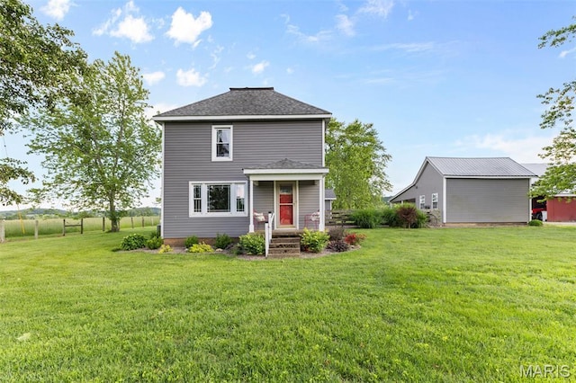 5704 Feezor Rd, Farmington, MO 63640 - back of property with a yard