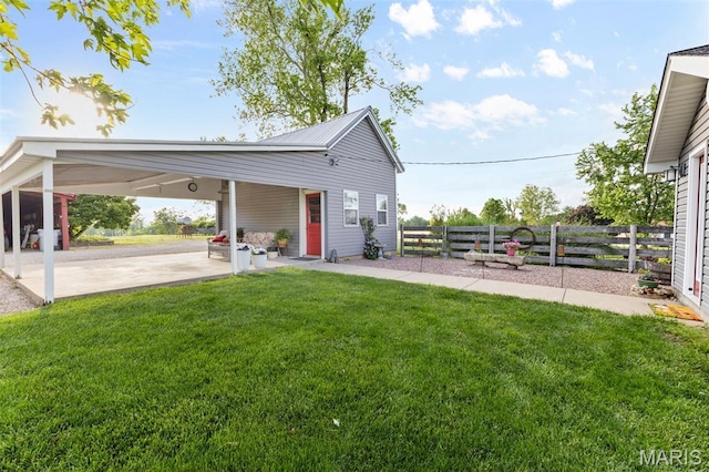 5704 Feezor Rd, Farmington, MO 63640 - view of yard with an attached carport
