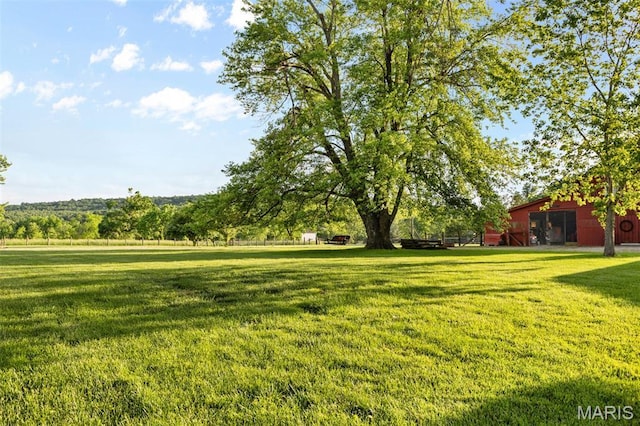 5704 Feezor Rd, Farmington, MO 63640 - view of grassy yard with an outbuilding