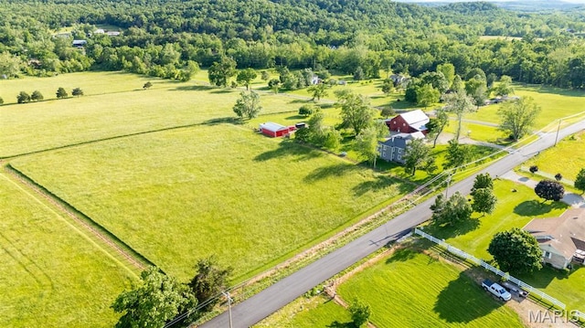 5704 Feezor Rd, Farmington, MO 63640 - aerial view of sparsely populated area featuring a heavily wooded area