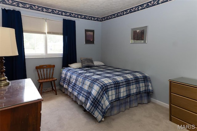 14 Dee St, Moro, IL 62067 - bedroom featuring light colored carpet, baseboards, and a textured ceiling