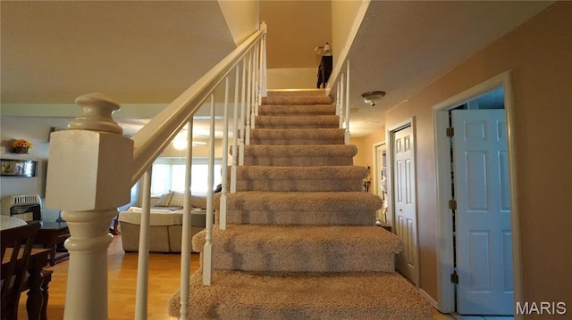 811 N Catalpa St, Dexter, MO 63841 - staircase with wood finished floors