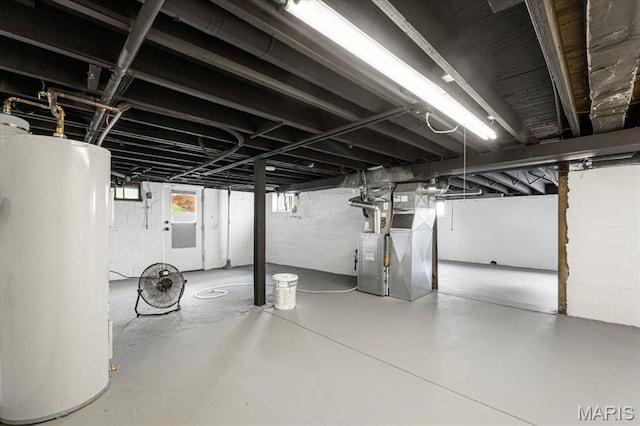 1522 S Elm Ave, Saint Louis, MO 63119 - below grade area with gas water heater and heating unit