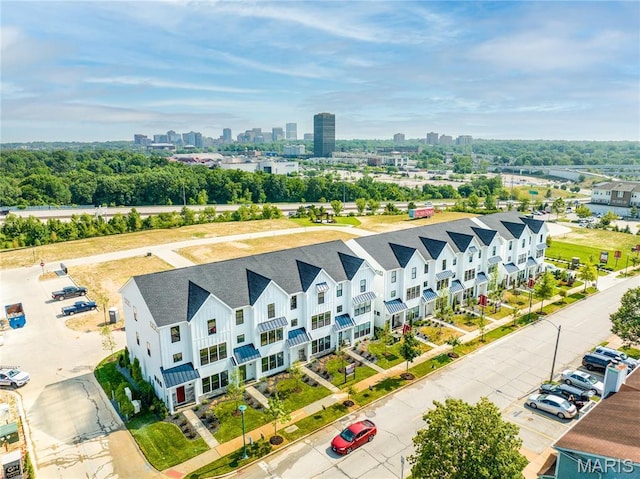 bird's eye view of a view of skyline