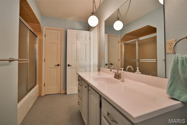 1989 Dogwood Trl, Collinsville, IL 62234 - bathroom featuring vanity and combined bath / shower with glass door