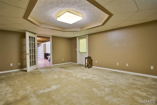 1989 Dogwood Trl, Collinsville, IL 62234 - unfurnished room featuring carpet, baseboards, and a paneled ceiling