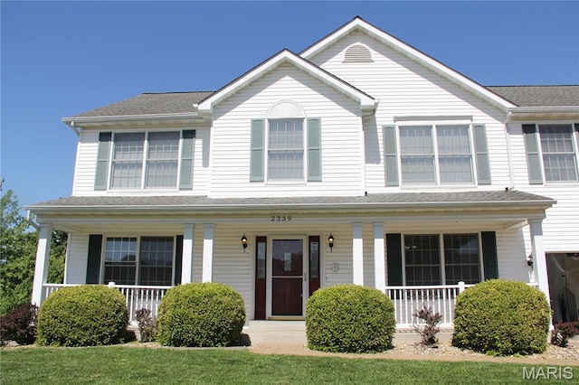 view of front of home featuring a porch