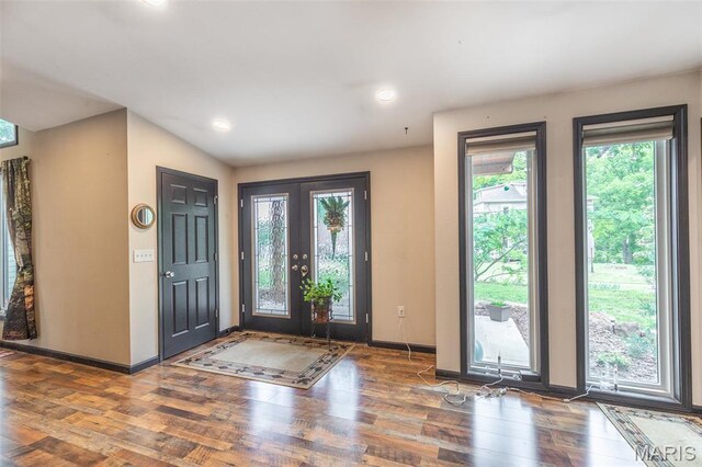732 N Main St, Poplar Bluff, MO 63901 - foyer with wood finished floors, baseboards, and recessed lighting