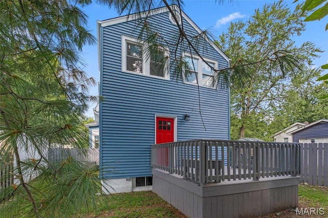 7211 Kensington Ave, Maplewood, MO 63143 - rear view of house featuring a deck
