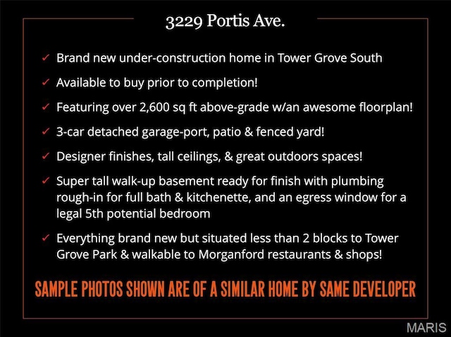 3229 Portis Ave, Saint Louis, MO 63116 - view of a document