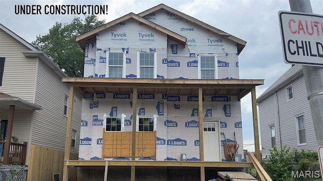 3229 Portis Ave, Saint Louis, MO 63116 - view of property in mid-construction