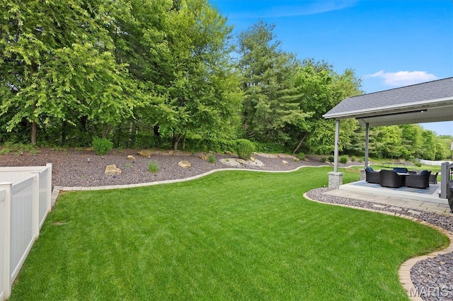 409 Briar Creek Rd, Troy, IL 62294 - view of yard with outdoor lounge area and a patio area