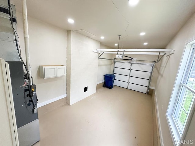906 E Pace St, Salem, MO 65560 - garage with recessed lighting and a garage door opener