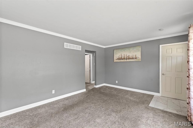 1095 Rogers Ln, Florissant, MO 63033 - carpeted empty room featuring crown molding and baseboards