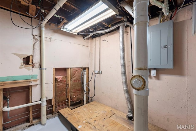 1095 Rogers Ln, Florissant, MO 63033 - unfinished basement with electric panel