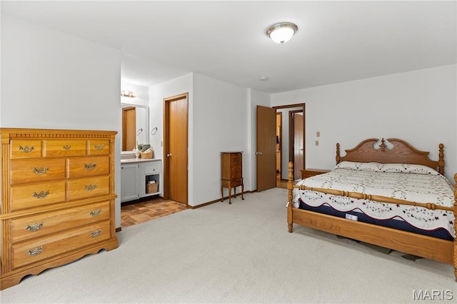 51 Sugar Ridge Ct, Saint Peters, MO 63376 - bedroom with light colored carpet and ensuite bathroom