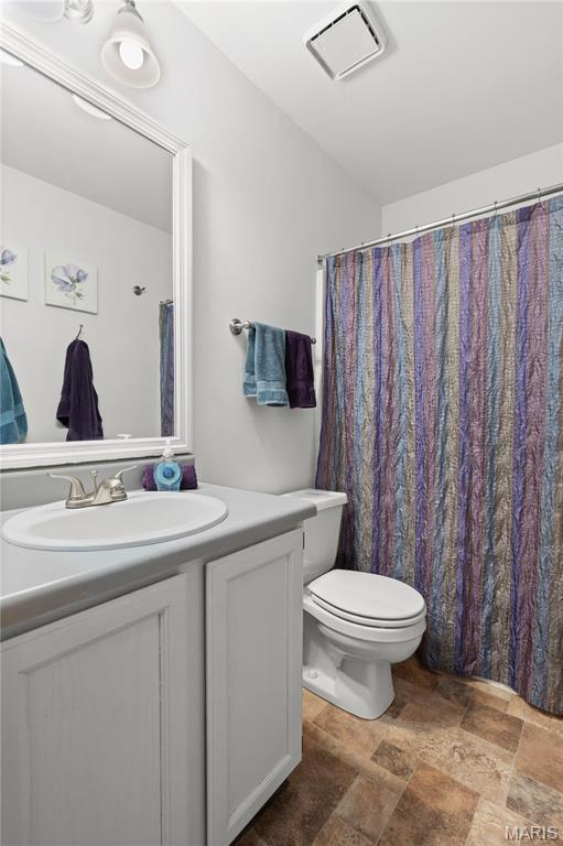 51 Sugar Ridge Ct, Saint Peters, MO 63376 - bathroom with stone finish floors and vanity