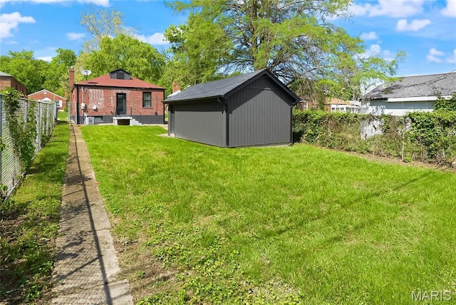 7544 Melrose Ave, University City, MO 63130 - view of yard with an outbuilding and a storage unit