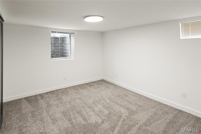 7544 Melrose Ave, University City, MO 63130 - basement featuring carpet flooring and baseboards