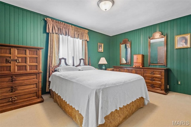 1934 Brigantine Cir, Worden, IL 62097 - bedroom featuring carpet and wooden walls