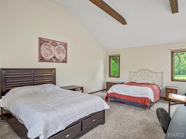 carpeted bedroom with baseboards