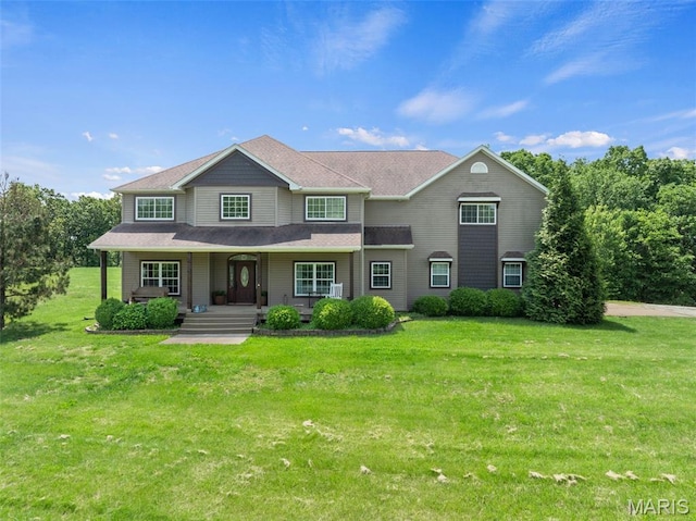 228 Bluegrass Ridge Rd, Saint Clair, MO 63077 - view of front of property featuring a porch and a front lawn