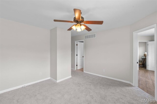 228 Bluegrass Ridge Rd, Saint Clair, MO 63077 - empty room featuring a ceiling fan, carpet, and baseboards