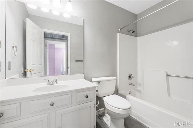 667 Workman Rd, Eureka, MO 63025 - full bathroom with vanity, shower / tub combination, and toilet